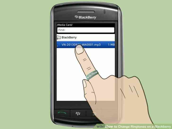Imagen titulada Cambiar los Tonos de llamada en un Blackberry Paso 7