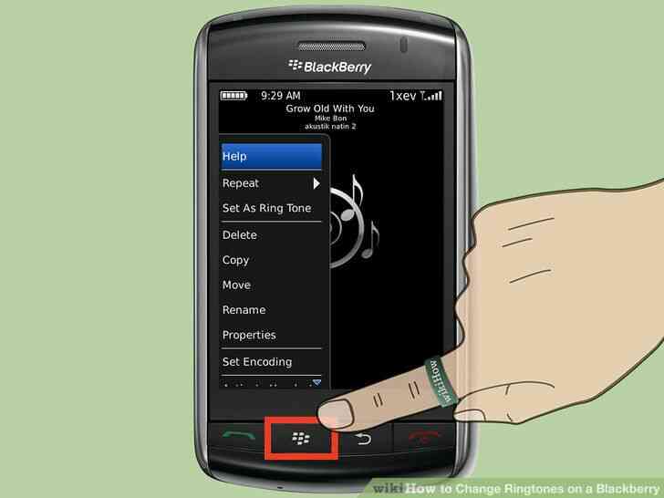 Imagen titulada Cambiar los Tonos de llamada en un Blackberry Paso 9