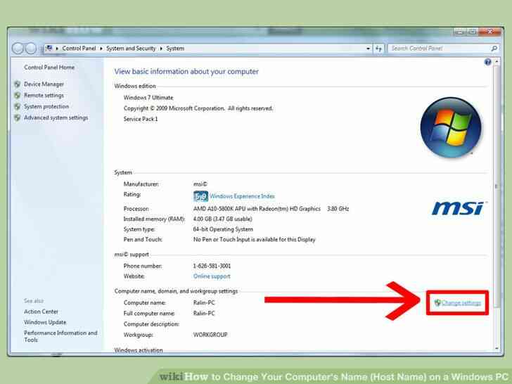 Imagen titulada Cambiar el Nombre de Su Equipo(Nombre de Host) en el PC con Windows Paso 3