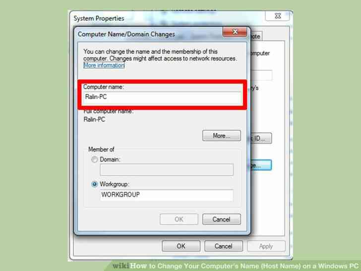 Imagen titulada Cambiar el Nombre de Su Equipo(Nombre de Host) en Windows PC Paso 5