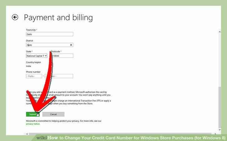 Imagen titulada Cambiar Su Número de Tarjeta de Crédito para las Compras de la Tienda de Windows (Windows 8) Paso 7