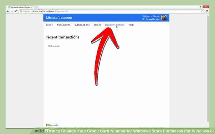 Imagen titulada Cambiar Su Número de Tarjeta de Crédito para las Compras de la Tienda de Windows (Windows 8) Paso 10