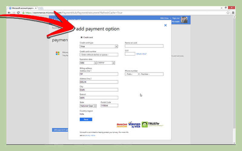 Cómo Cambiar Su Número de Tarjeta de Crédito para las Compras de la Tienda de Windows (Windows 8)