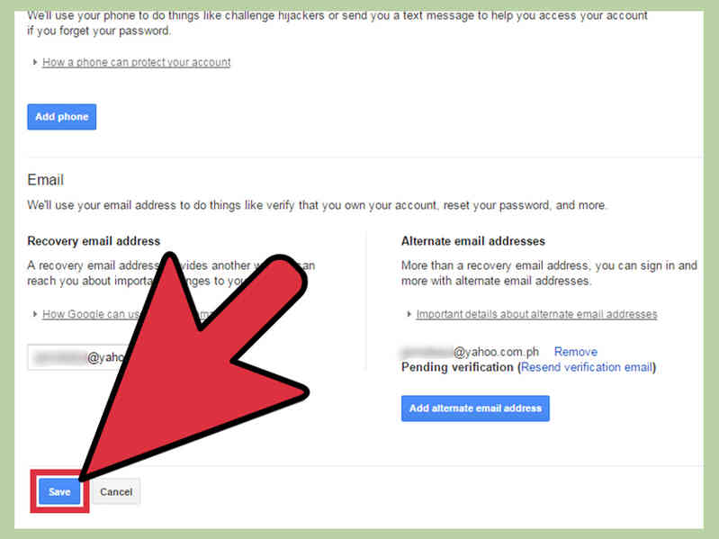 Cómo Cambiar las Opciones de Recuperación de Contraseña de Gmail