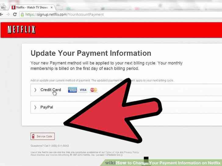 Imagen titulada Cambiar Tu Información de Pago en Netflix Paso 7