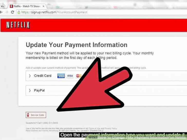 Imagen titulada Cambiar Tu Información de Pago en Netflix Paso 15