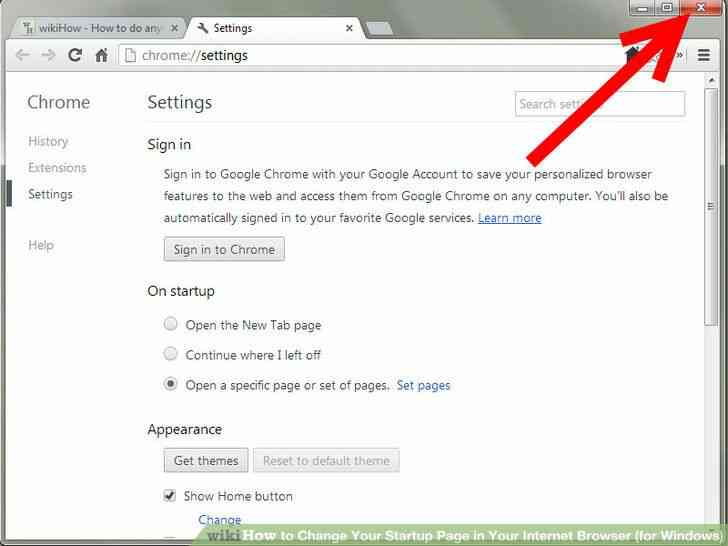 Imagen titulada Cambio de Google Chrome, Firefox la Página de Inicio de PC Paso 8