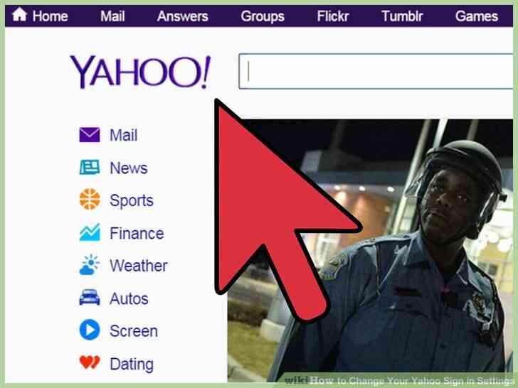 Imagen titulada Cambiar Tu cuenta de Yahoo Signo en los Ajustes de Paso de 1