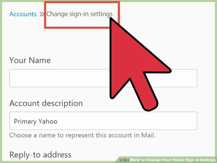 Imagen titulada Cambiar Tu cuenta de Yahoo Signo en la Configuración Paso 6