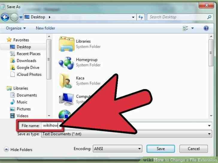 Imagen titulada Cambio de una Extensión de Archivo Paso 4