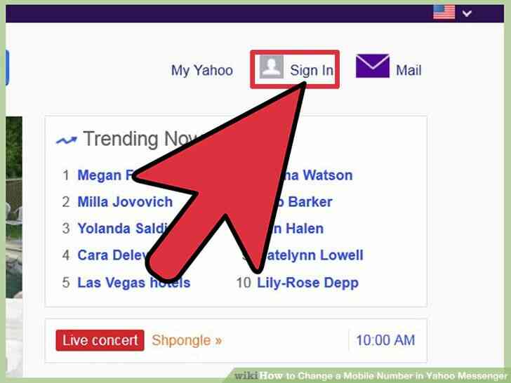Imagen titulada Cambiar un Número de teléfono Móvil en Yahoo Messenger Paso 1