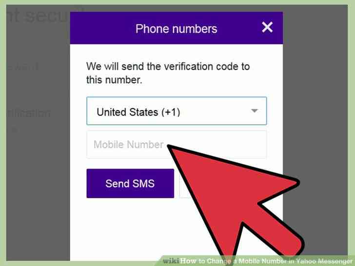 Imagen titulada Cambiar un Número de teléfono Móvil en Yahoo Messenger Paso 7
