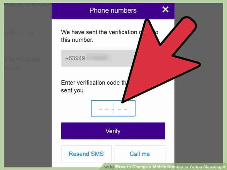 Imagen titulada Cambiar un Número de teléfono Móvil en Yahoo Messenger Paso 8