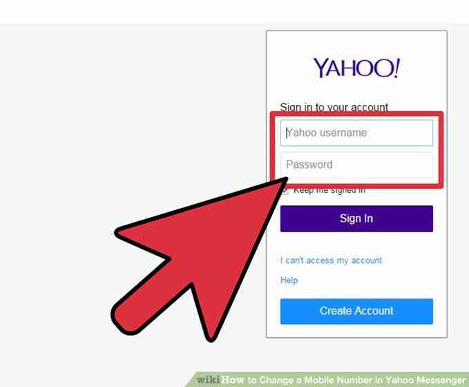 Imagen titulada Cambiar un Número de teléfono Móvil en Yahoo Messenger Paso 4