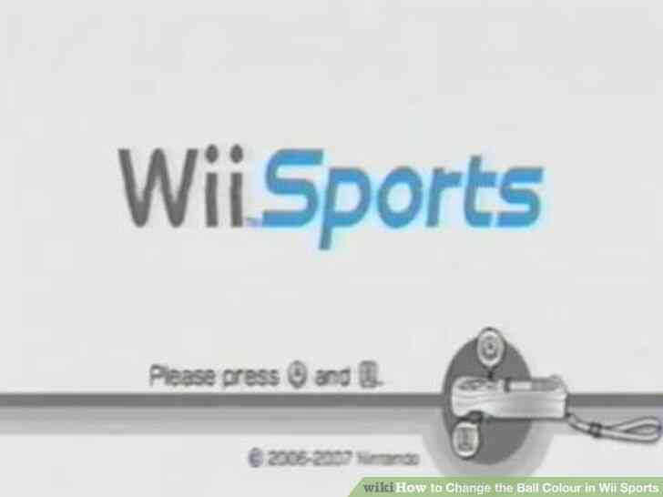 Imagen titulada Cambiar la Bola de Color en Wii Sports Paso 3