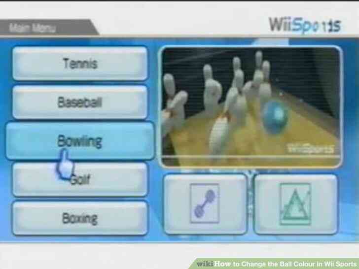 Imagen titulada Cambiar la Bola de Color en Wii Sports Paso 4