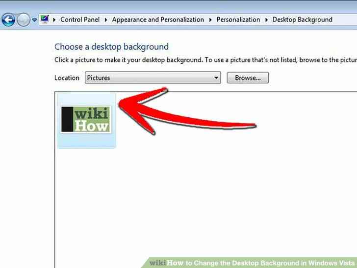 Imagen titulada Cambiar el Fondo del Escritorio en Windows Vista Paso 6