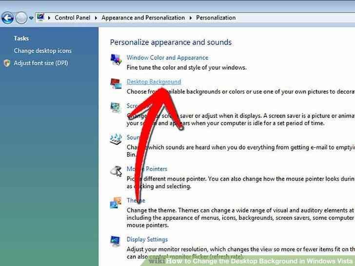 Imagen titulada Cambiar el Fondo del Escritorio en Windows Vista Paso 4