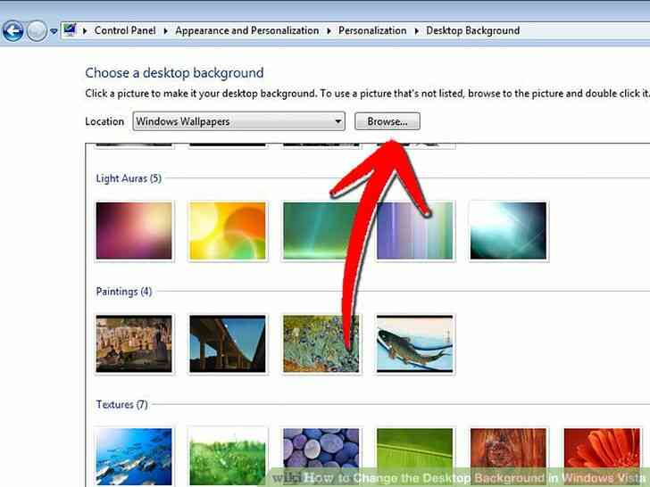 Imagen titulada Cambiar el Fondo del Escritorio en Windows Vista Paso 5
