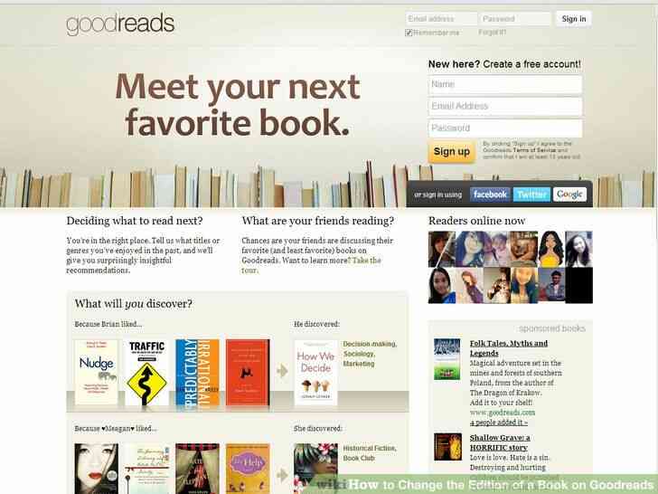 Imagen titulada Cambiar la Edición de un Libro en Goodreads Paso 1