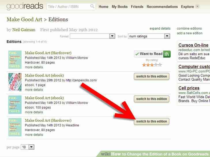 Imagen titulada Cambiar la Edición de un Libro en Goodreads Paso 9