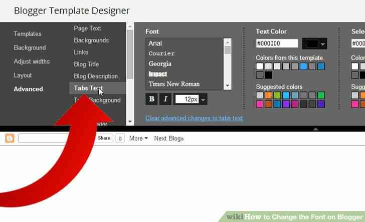 Imagen titulada Cambiar la Fuente en Blogger Paso 5