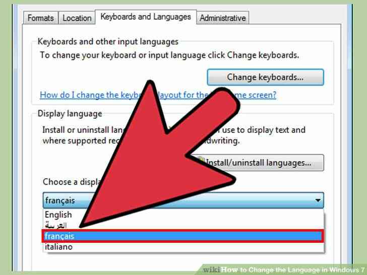 Imagen titulada Cambiar el Idioma en Windows 7 Paso 8