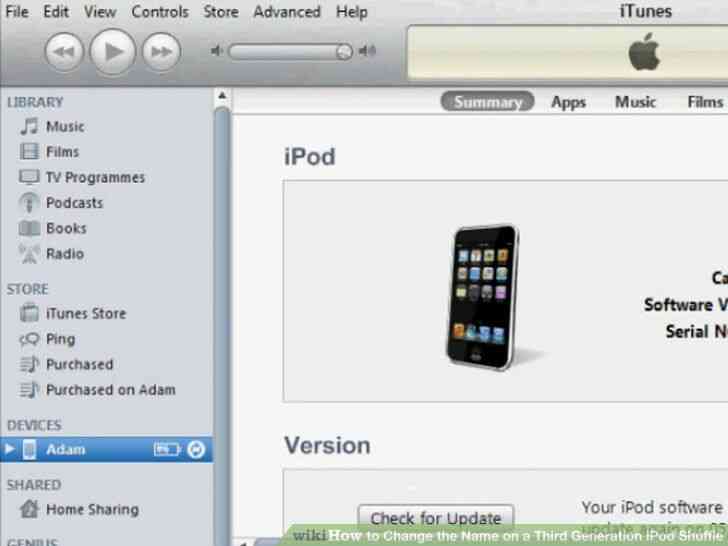 Imagen titulada Cambiar el Nombre de una Tercera Generación de iPod Shuffle Paso 4