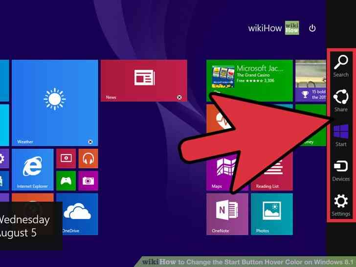 Imagen titulada Cambiar el Botón de Inicio de Hover Color en Windows 8.1 Paso 1