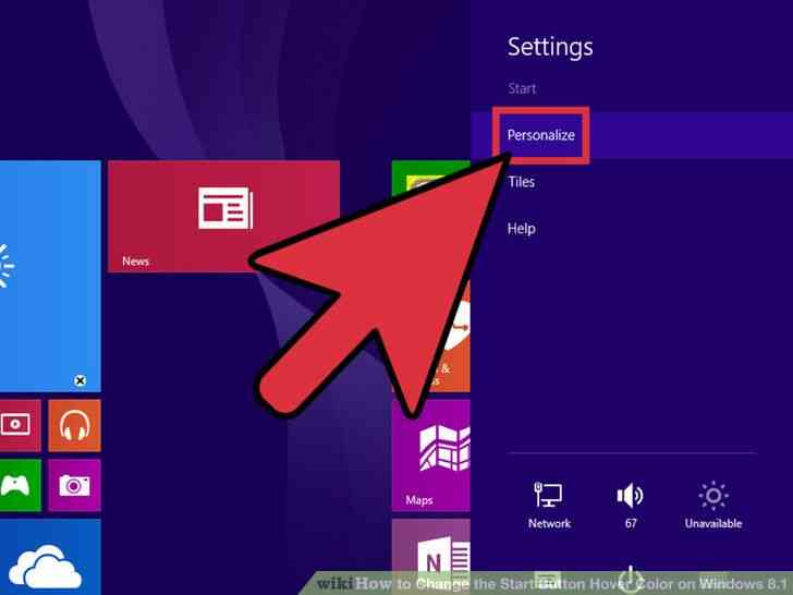 Imagen titulada Cambiar el Botón de Inicio de Hover Color en Windows 8.1 el Paso 3