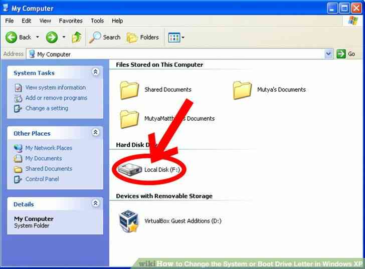 Imagen titulada Cambiar el Sistema o de Inicio Letra de Unidad en Windows XP Paso 6