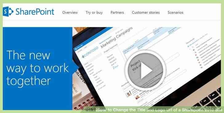 Imagen titulada Cambiar el Título y la Url del Logotipo de un Sitio de Sharepoint 2010 Paso 1