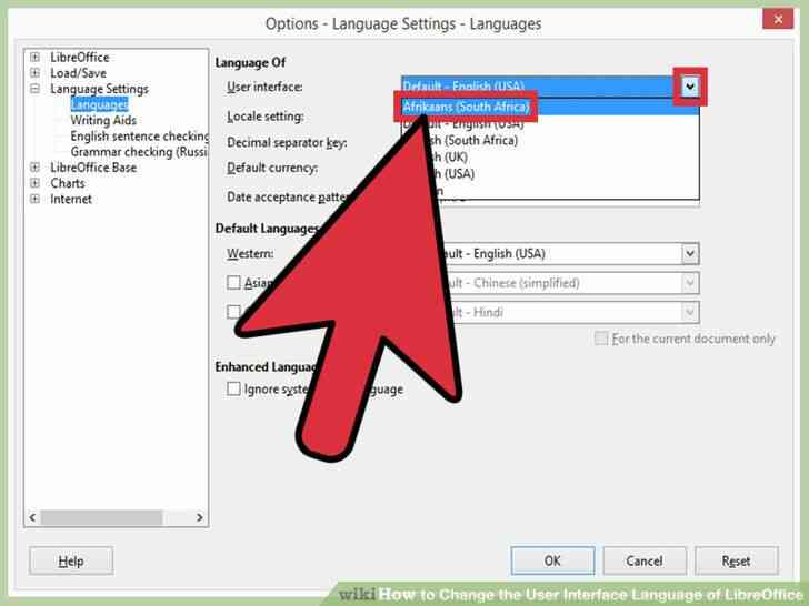 Cómo Cambiar el Idioma de Interfaz de Usuario de LibreOffice