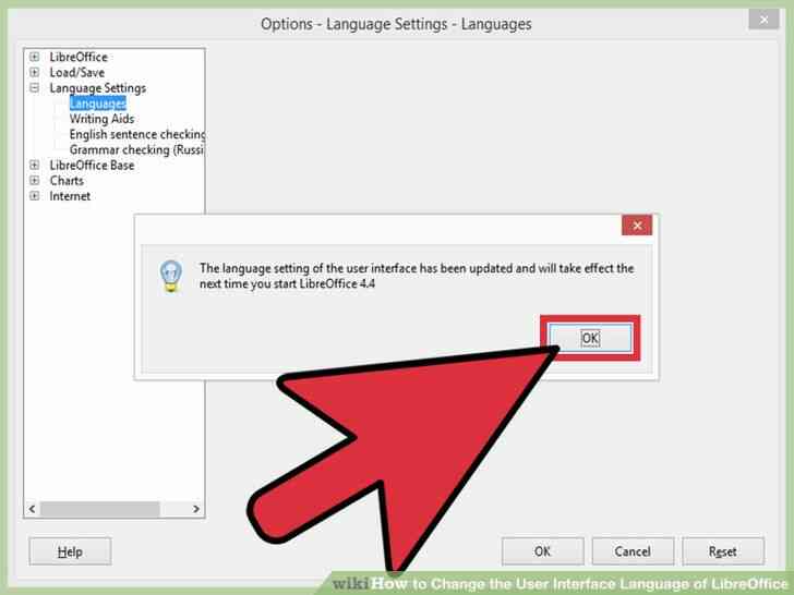 Imagen titulada Cambiar el Idioma de Interfaz de Usuario de LibreOffice Paso 8