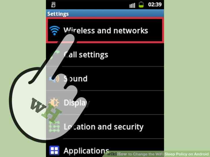Imagen titulada Cambiar el WiFi Sueño Política en Android Paso 3