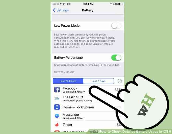 Imagen titulada Verificación Detallada de Uso de la Batería en iOS 9 Paso 4