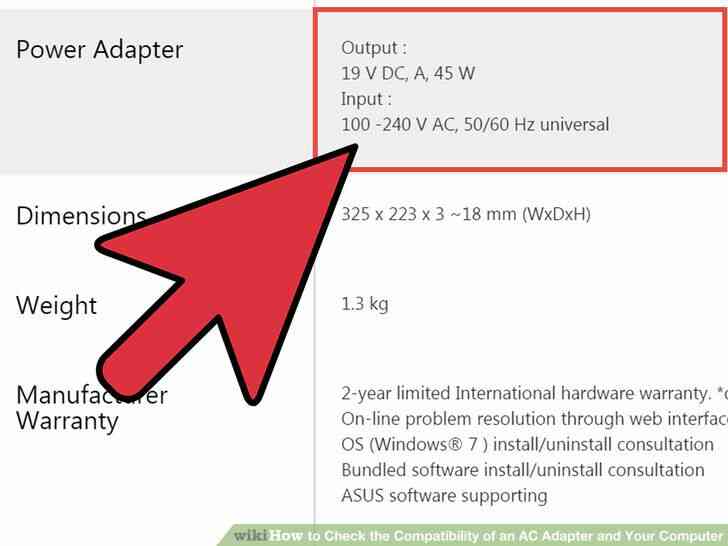 Imagen titulada Comprobar la Compatibilidad de un Adaptador de CA y a Su Ordenador Paso 3