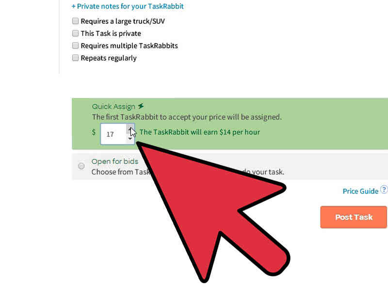 Cómo Elegir Tu Taskprice en TaskRabbit