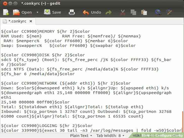 Imagen titulada Configurar Conky Paso 7