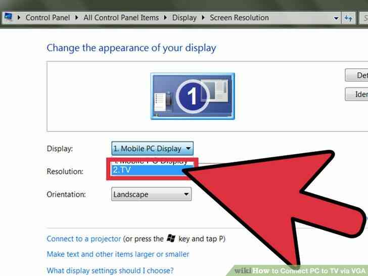 Imagen titulada Conectar el PC a la TV a través de VGA Paso 5