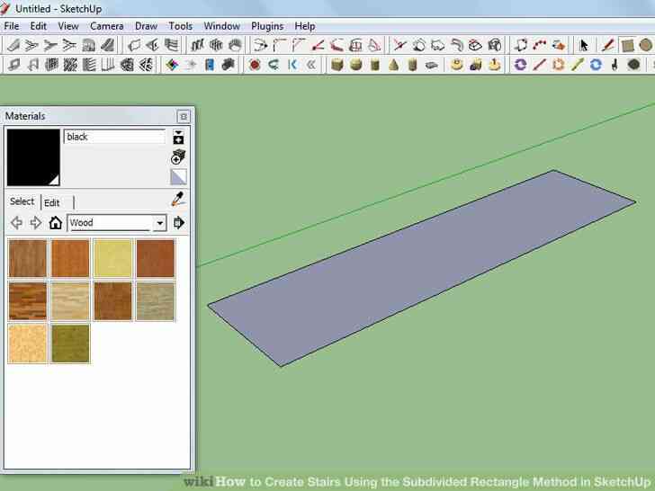 Imagen titulada Crear Escaleras Utilizando el Método del Rectángulo Subdividido en SketchUp Paso 1
