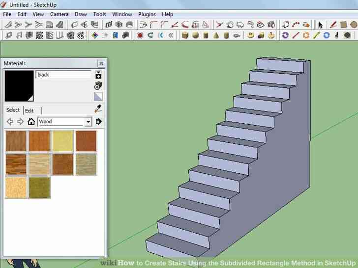 Imagen titulada Crear Escaleras Utilizando el Método del Rectángulo Subdividido en SketchUp Paso 7