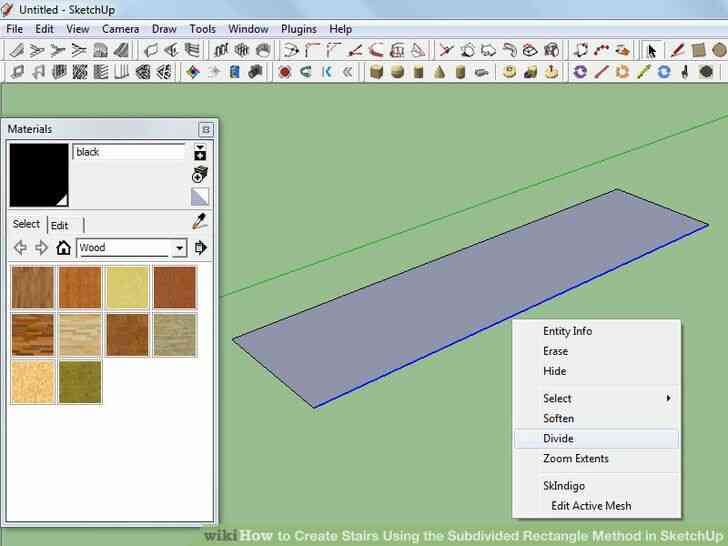 Imagen titulada Crear Escaleras Utilizando el Método del Rectángulo Subdividido en SketchUp Paso 2