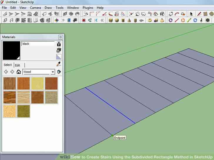 Imagen titulada Crear Escaleras Utilizando el Método del Rectángulo Subdividido en SketchUp Paso 3