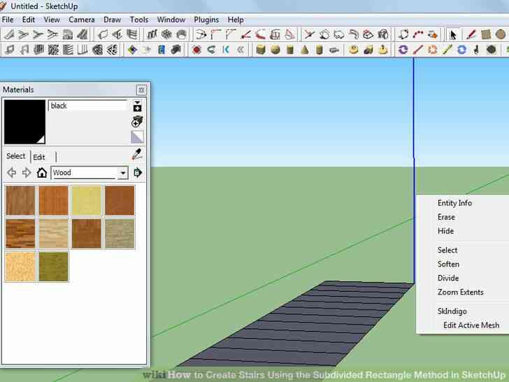 Imagen titulada Crear Escaleras Utilizando el Método del Rectángulo Subdividido en SketchUp Paso 4