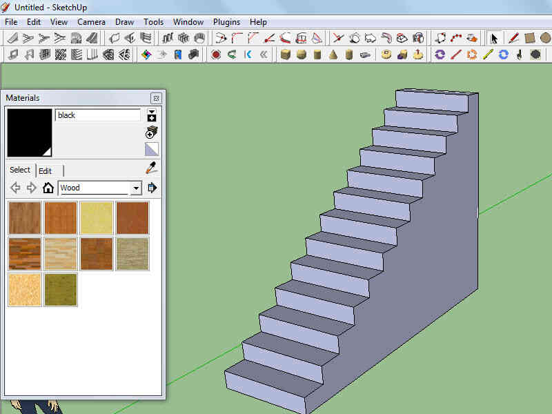 Cómo Crear Escaleras Utilizando el Método del Rectángulo Subdividido en SketchUp
