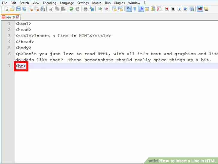 Cómo Insertar una Línea en HTML
