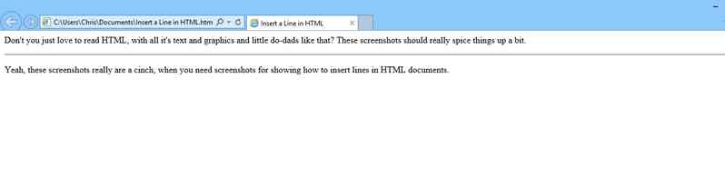 Cómo Insertar una Línea en HTML