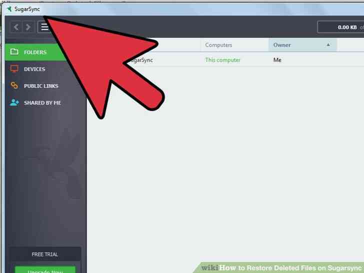 Cómo Restaurar Archivos Borrados en Sugarsync