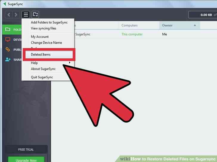 Cómo Restaurar Archivos Borrados en Sugarsync